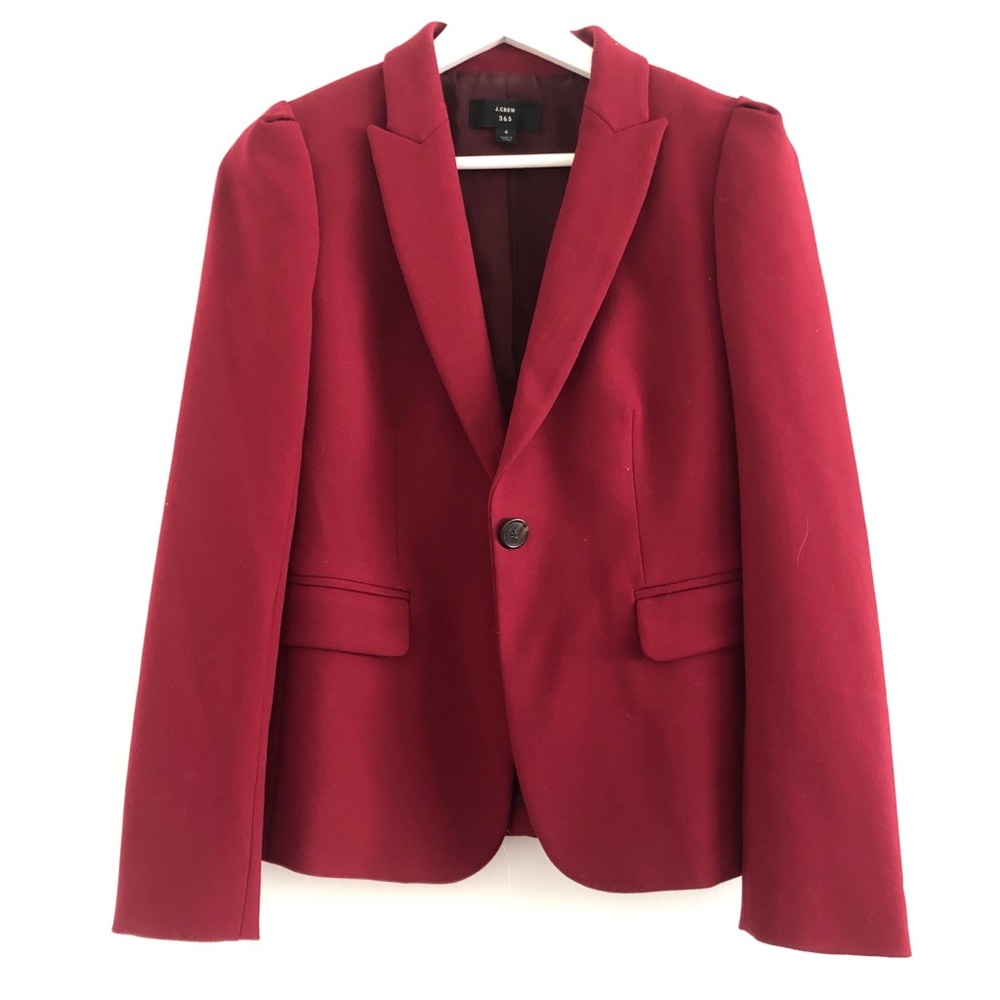 J crew 365 red blazer